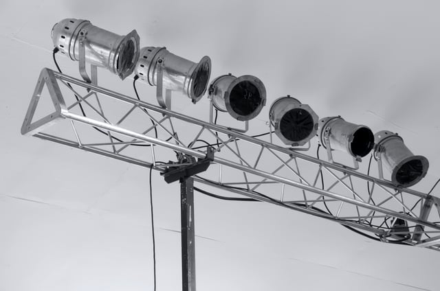 Large aluminum stage lights